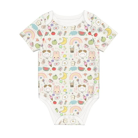 Matuu Summer Rabbit for Baby Short-Sleeve Bodysuit Soft Cotton Comfortable and Breathable Perfect for Newborns and Infants
Matuu Summer Rabbit for Baby Short-Sleeve Bodysuit Soft Cotton Comfortable and Breathable Perfect for Newborns and Infants