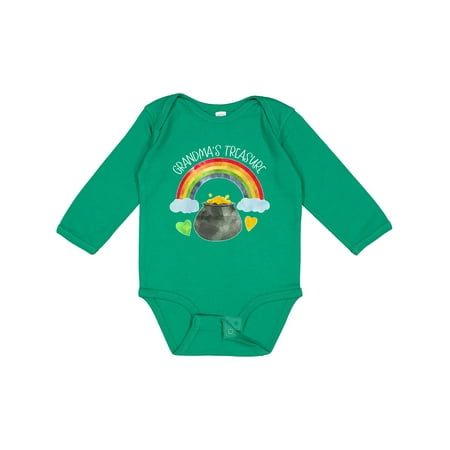 Inktastic Grandma s Treasure St. Patrick s Day Rainbow and Gold Gift Baby Boy or Baby Girl Long Sleeve Bodysuit
Inktastic Grandma s Treasure St. Patrick s Day Rainbow and Gold Gift Baby Boy or Baby Girl Long Sleeve Bodysuit