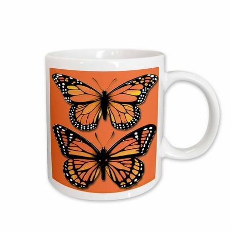 3dRose Two Colorful Monarch Butterflies on a Matching Orange Background Ceramic Mug 11-ounce
3dRose Two Colorful Monarch Butterflies on a Matching Orange Background Ceramic Mug 11-ounce