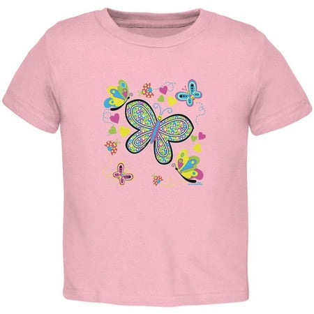 Butterflies Toddler T Shirt Light Pink 4T
Butterflies Toddler T Shirt Light Pink 4T