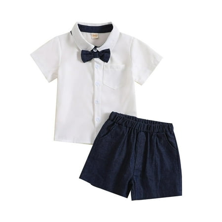Baby Boys Outfit Set Short Sleeve Solid T Shirt Tops And Shorts Child Kids Gentleman Outfits 2 Piece Sizes 18-24 Months
Baby Boys Outfit Set Short Sleeve Solid T Shirt Tops And Shorts Child Kids Gentleman Outfits 2 Piece Sizes 18-24 Months