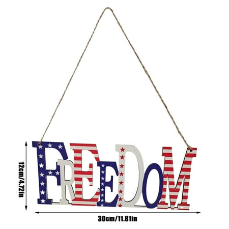 Independence Day Wooden Pendant New Party Scene Arrangement Decoration