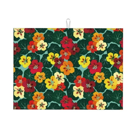 Dish Drying Mat colorful flowers_B Absorbent Microfiber Kitchen Mat Heat Resistant Drying Mat Kitchen Counter for Dishes Utensils Pots Pans Drainer Mats 18x24in
Dish Drying Mat colorful flowers_B Absorbent Microfiber Kitchen Mat Heat Resistant Drying Mat Kitchen Counter for Dishes Utensils Pots Pans Drainer Mats 18x24in