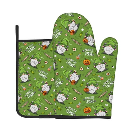 KLL Halloween Monster Gnome Pattern Oven Mitts and Pot Holders 2pcs Sets for Kitchen Oven Mitt Heat Resistant 536°F Oven Gloves for Kitchen Cooking and Baking
KLL Halloween Monster Gnome Pattern Oven Mitts and Pot Holders 2pcs Sets for Kitchen Oven Mitt Heat Resistant 536°F Oven Gloves for Kitchen Cooking and Baking