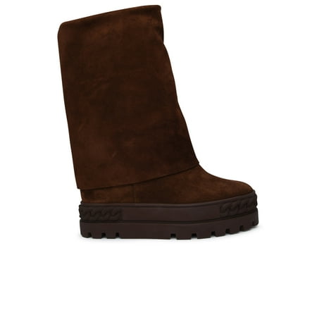 Casadei Woman Reindeer Boots In Brown Suede Leather