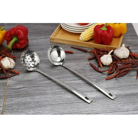 Seenda Premium 11 Inch Stainless Steel Ladle Set Heavy-Duty Metal Ladle/ Ladle Strainer with Long Handle and Ample Bowl Capacity Perfect for Stirring Serving Soups and More
Seenda Premium 11 Inch Stainless Steel Ladle Set Heavy-Duty Metal Ladle/ Ladle Strainer with Long Handle and Ample Bowl Capacity Perfect for Stirring Serving Soups and More