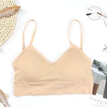 UoCefik Padded V Neck Bralettes for Women Sexy Wireless Sports Comfort Bras Beige F
UoCefik Padded V Neck Bralettes for Women Sexy Wireless Sports Comfort Bras Beige F