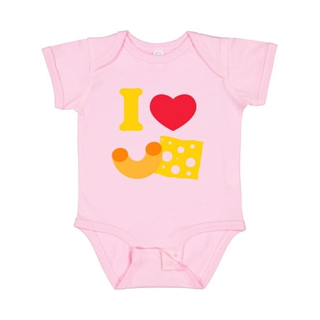 Inktastic I Heart Mac and Cheese Gift Baby Boy or Baby Girl Bodysuit