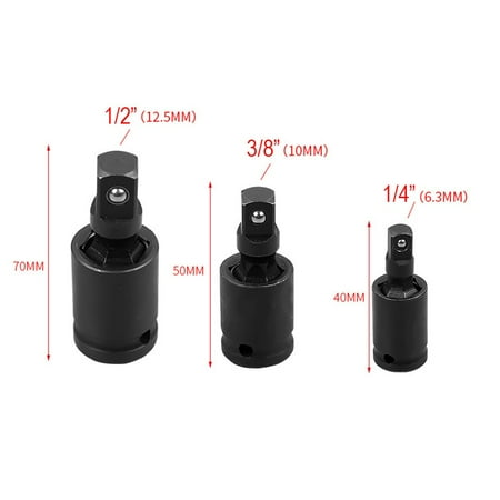 3Pcs 1/2 3/8 1/4 Inch Drive Swivel Universal Joint Air Impact Socket Set
3Pcs 1/2 3/8 1/4 Inch Drive Swivel Universal Joint Air Impact Socket Set