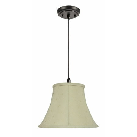 Aspen Creative 70100-11 One-Light Hanging Pendant Ceiling Light with Transitional Bell Fabric Lamp Shade Camel 13 width
Aspen Creative 70100-11 One-Light Hanging Pendant Ceiling Light with Transitional Bell Fabric Lamp Shade Camel 13 width