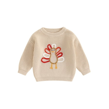 Baby Toddler Boy Girls Girl Thanksgiving Sweater 0 6 12 18 24 Months 2T 3T Turkey Embroidery Long Sleeve Crew Neck Pullover Tops for Fall Winter
Baby Toddler Boy Girls Girl Thanksgiving Sweater 0 6 12 18 24 Months 2T 3T Turkey Embroidery Long Sleeve Crew Neck Pullover Tops for Fall Winter