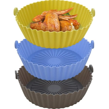 HLONK 2pcs Silicone Air Fryer Liners Reusable Air Fryer Oven Replacement Air Fryer Basket for Kitchen Ues (Yellow)
HLONK 2pcs Silicone Air Fryer Liners Reusable Air Fryer Oven Replacement Air Fryer Basket for Kitchen Ues (Yellow)