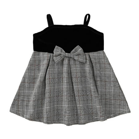 Odeerbi Girls Dresses Toddler Kid Baby Plaid Princess Dress Elegant Bow-knot Casual Clothes Black
Odeerbi Girls Dresses Toddler Kid Baby Plaid Princess Dress Elegant Bow-knot Casual Clothes Black