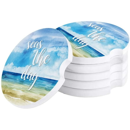 ZHANZZK Summer Ocean Beach Watercolor Style Set of 4 Car Coaster for Drinks Absorbent Ceramic Stone Coasters Cup Mat with Cork Base for Home Kitchen Room Coffee Table Bar Decor
ZHANZZK Summer Ocean Beach Watercolor Style Set of 4 Car Coaster for Drinks Absorbent Ceramic Stone Coasters Cup Mat with Cork Base for Home Kitchen Room Coffee Table Bar Decor