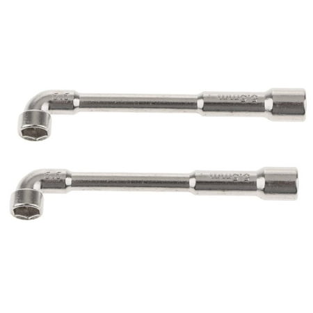 2x Wrenches Metric 6 Point Wrench Angled Wrench