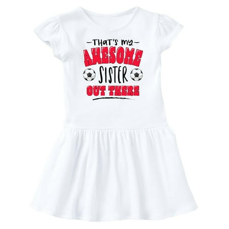 Inktastic That s My Awesome Sister Out There with Soccer Balls Gift Baby Girl Dress
Inktastic That s My Awesome Sister Out There with Soccer Balls Gift Baby Girl Dress