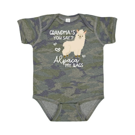 Inktastic Grandma s You Say Alpaca My Bags Gift Baby Boy or Baby Girl Bodysuit
Inktastic Grandma s You Say Alpaca My Bags Gift Baby Boy or Baby Girl Bodysuit
