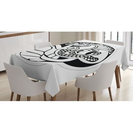 Ambesonne Celtic Tablecloth Rectangular Table Cover Druidic Unicorn 60 x90 Black and White
Ambesonne Celtic Tablecloth Rectangular Table Cover Druidic Unicorn 60 x90 Black and White