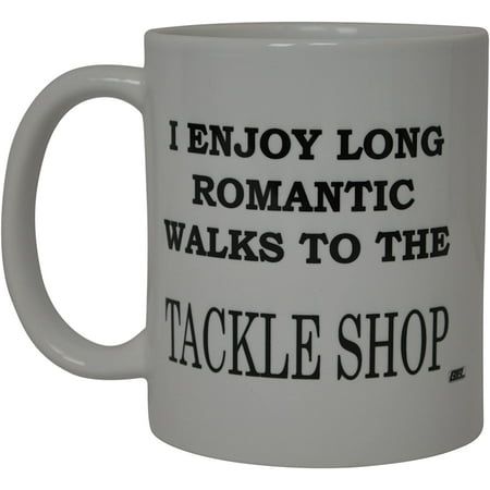 Coffee Mug Fishing Fish Romantic Walks To The Tackle Shop Novelty Cup Great Gift Idea For Men Him Dad Grandpa Fisherman
Coffee Mug Fishing Fish Romantic Walks To The Tackle Shop Novelty Cup Great Gift Idea For Men Him Dad Grandpa Fisherman