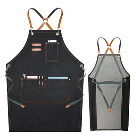 ✪ Fashion Denim Apron for Chef Kitchen BBQ with Pockets Grill Baking Cooking Aprons Women Men Coffee Shop Overalls
✪ Fashion Denim Apron for Chef Kitchen BBQ with Pockets Grill Baking Cooking Aprons Women Men Coffee Shop Overalls
