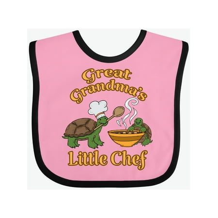Inktastic Great Grandma s Little Chef with Cute Turtles Gift Baby Boy or Baby Girl Bib
Inktastic Great Grandma s Little Chef with Cute Turtles Gift Baby Boy or Baby Girl Bib