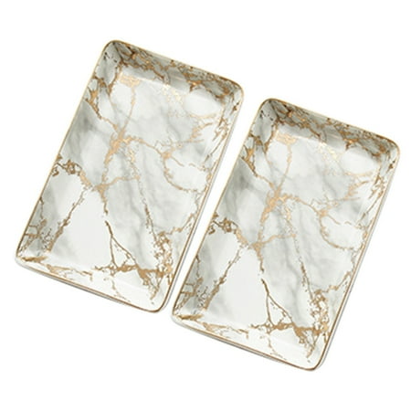2X Nordic Gold Marbled Ceramic Dessert Steak Salad Cake Tray Tea Tray Jewelry Storage Tray
2X Nordic Gold Marbled Ceramic Dessert Steak Salad Cake Tray Tea Tray Jewelry Storage Tray