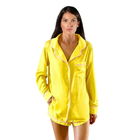 Silky Pajama + Eye Mask Set