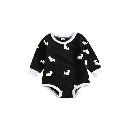 Wassery Unisex Baby Halloween Romper Tops Cartoon Ghost Bat Print Long Sleeves Round Neck Pullover Jumpsuit Infant Boy Girl Fall Winter Outfit
Wassery Unisex Baby Halloween Romper Tops Cartoon Ghost Bat Print Long Sleeves Round Neck Pullover Jumpsuit Infant Boy Girl Fall Winter Outfit