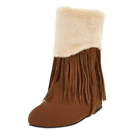 Boots Fashion Warmth Fringed Increase Retro Cotton Inner Boots Women s Mid- Women s Boots
Boots Fashion Warmth Fringed Increase Retro Cotton Inner Boots Women s Mid- Women s Boots