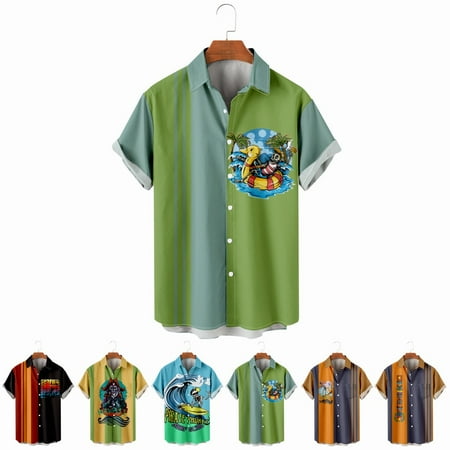 LANLIN Hawaiian Men s Button Up Shirt & Top with Breast Pocket Lightweight Clothing Plus Size Men
LANLIN Hawaiian Men s Button Up Shirt & Top with Breast Pocket Lightweight Clothing Plus Size Men