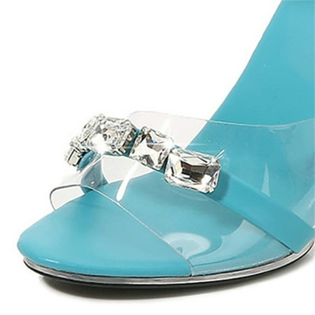 Women‘s Ankle Buckle Strap High Heels Rhinestone Transparent Upper Open Toe Sandals Party Stiletto Heels
Women‘s Ankle Buckle Strap High Heels Rhinestone Transparent Upper Open Toe Sandals Party Stiletto Heels