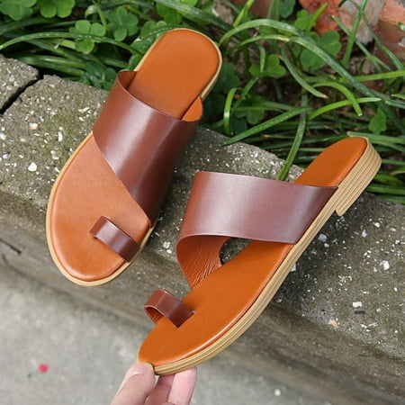 Aayomet Women s Slippers Color Women s Outer And Wear Slippers Solid Flat Flip-Flops Sandals Casual Women s slipper Brown 6.5
Aayomet Women s Slippers Color Women s Outer And Wear Slippers Solid Flat Flip-Flops Sandals Casual Women s slipper Brown 6.5