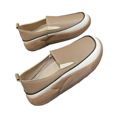 Stamzod Summer Savings Clearance Spring And Autumn Round Head Retro Small Thick Bottomed Muffin Shoes Comfortable Casual Women s Shoes Khaki 35
Stamzod Summer Savings Clearance Spring And Autumn Round Head Retro Small Thick Bottomed Muffin Shoes Comfortable Casual Women s Shoes Khaki 35