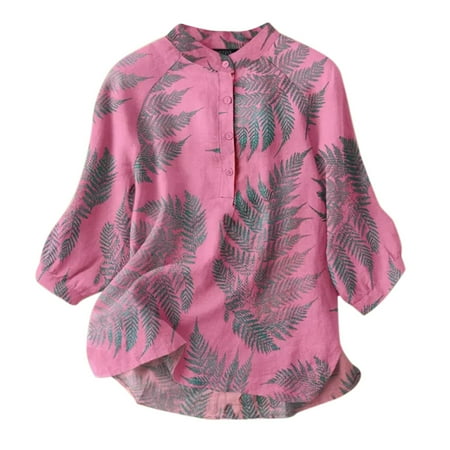 BSDHBS Workout Clothes Women Women s Spring and Summer Round Neck Button Print Cotton Linen Texture Cotton Linen Shirt
BSDHBS Workout Clothes Women Women s Spring and Summer Round Neck Button Print Cotton Linen Texture Cotton Linen Shirt