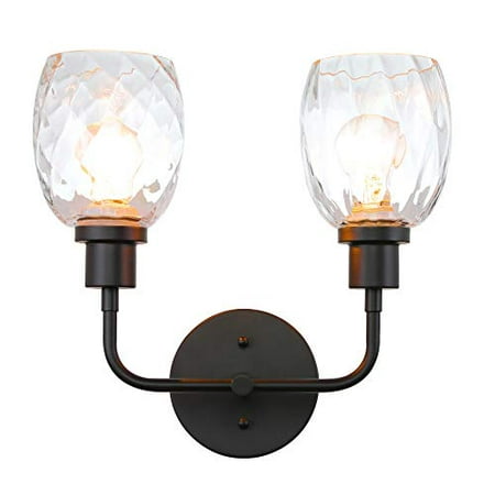 XiNBEi Lighting Wall Sconce 2 Light Bathroom Vanity Wall Light with Clear Glass Matte Black Finish
XiNBEi Lighting Wall Sconce 2 Light Bathroom Vanity Wall Light with Clear Glass Matte Black Finish