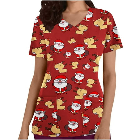 Corset Tops for Women Women s V-neck Printed Short Sleeved Pocket Overalls Blouse Short Sleeved V-neck Blouse/shirt Oversized T Shirts for Women With Pockets Red M
Corset Tops for Women Women s V-neck Printed Short Sleeved Pocket Overalls Blouse Short Sleeved V-neck Blouse/shirt Oversized T Shirts for Women With Pockets Red M