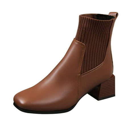 Fsqjgq Extra Wide Width Women s Boots Women Ankle Boots Fashion Simple French Retro Square Toe Comfortable Sleeve Boots Thick Heel Square Heel Rain Boots for Toddlers Brown 38
Fsqjgq Extra Wide Width Women s Boots Women Ankle Boots Fashion Simple French Retro Square Toe Comfortable Sleeve Boots Thick Heel Square Heel Rain Boots for Toddlers Brown 38