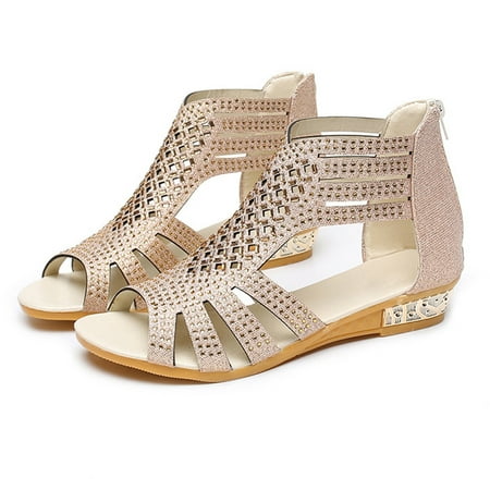 Womens Sandals Women S Ladies Fashion Vintage Crystal Outdoor Hollow Out Zip Up Sandals Shoes Women S Sandals Pu Beige 37
Womens Sandals Women S Ladies Fashion Vintage Crystal Outdoor Hollow Out Zip Up Sandals Shoes Women S Sandals Pu Beige 37