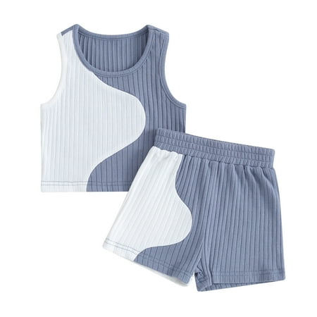 Bagilaanoe 2pcs Toddler Baby Girl Boys Shorts Set Contrast Color Sleeveless Tank Tops + Shorts 9M 12M 18M 24M 3T 4T Kids Casual Summer Clothes
Bagilaanoe 2pcs Toddler Baby Girl Boys Shorts Set Contrast Color Sleeveless Tank Tops + Shorts 9M 12M 18M 24M 3T 4T Kids Casual Summer Clothes