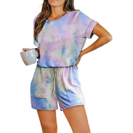 Cindysus Women Short Sleeve High Waisted Pajamas Ladies Baggy Sleepwear With Pockets Daily Wear Elastic Waist 2 Piece Outfits Lounge Sets
Cindysus Women Short Sleeve High Waisted Pajamas Ladies Baggy Sleepwear With Pockets Daily Wear Elastic Waist 2 Piece Outfits Lounge Sets