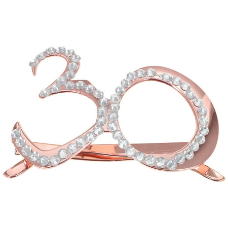 Birthday Party Glass Photography Prop Rhinestone Eyewear 30th Birthday Glasses 
Birthday Party Glass Photography Prop Rhinestone Eyewear 30th Birthday Glasses