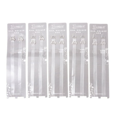 NUOLUX 5 Pairs High Elastic Stripe Transparent Bra Underwear Strap Adjustable Invisible Clear Crystal Shoulder Straps (White)
NUOLUX 5 Pairs High Elastic Stripe Transparent Bra Underwear Strap Adjustable Invisible Clear Crystal Shoulder Straps (White)