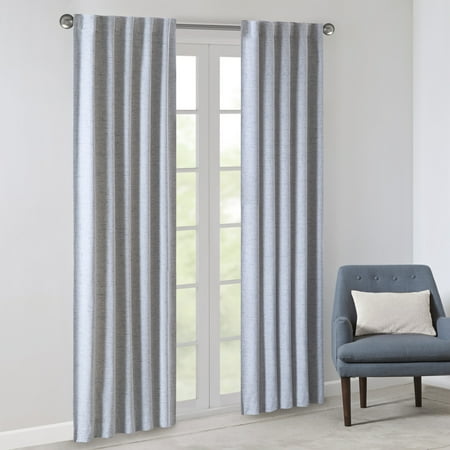 510 Design Sable Woven Heathered 100% Total Blackout Curtain Panel Pair