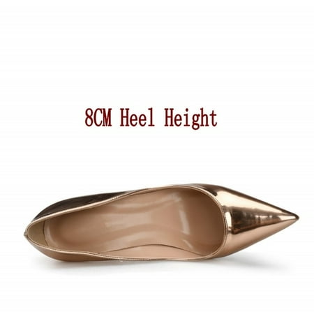 

YCNYCHCHY 2019 New Pointed Toe Women Pumps Sheepskin Leather Office Career Women Shoes Thin Heels Stilettos Big Size Shoes Lady