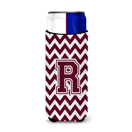 Letter R Chevron Maroon and White Ultra Beverage Insulators for slim cans
Letter R Chevron Maroon and White Ultra Beverage Insulators for slim cans