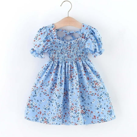PEASKJP Dress Girls Chidlren Sleeveless Round Neckline Boho Ruffled Flowy Sundress Clothing Blue 4 Years
PEASKJP Dress Girls Chidlren Sleeveless Round Neckline Boho Ruffled Flowy Sundress Clothing Blue 4 Years