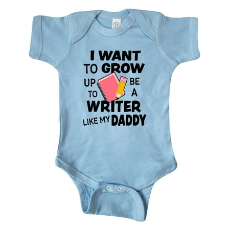 Inktastic I Want To Grow Up To Be A Writer Like My Daddy Gift Baby Boy or Baby Girl Bodysuit
Inktastic I Want To Grow Up To Be A Writer Like My Daddy Gift Baby Boy or Baby Girl Bodysuit