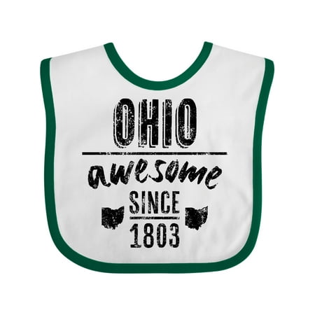 Inktastic Ohio Awesome Since 1803 Gift Baby Boy or Baby Girl Bib