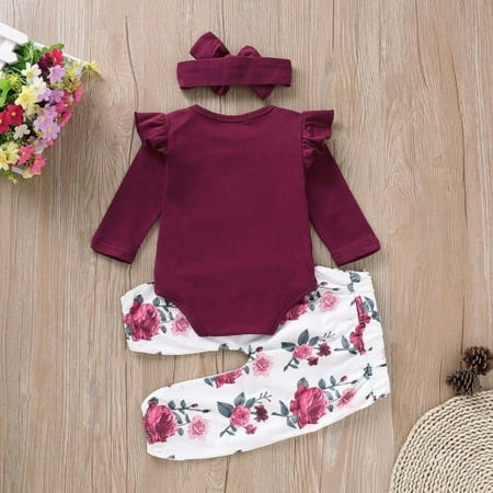 3Pcs Toddler Kids Baby Girls Long Sleeve Romper Floral Pants Headband Outfit Infant Clothes
3Pcs Toddler Kids Baby Girls Long Sleeve Romper Floral Pants Headband Outfit Infant Clothes