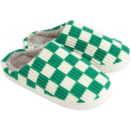 Unisex Checkered Slippers For Women Men Couple Style Non-Slip Shoes Plush Memory Foam Happy Slipper Casual Indoor Outdoor House Slippers
Unisex Checkered Slippers For Women Men Couple Style Non-Slip Shoes Plush Memory Foam Happy Slipper Casual Indoor Outdoor House Slippers